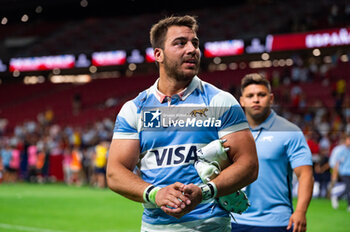 2023-08-26 - Facundo Isa (Argentina) at the end of the rugby match between national teams of Spain and Argentina (los Pumas) played at Estadio Civitas Metropolitano on August 26, 2023 in Madrid, Spain - RUGBY 2023: SPAIN VS ARGENTINA - TEST MATCH - RUGBY