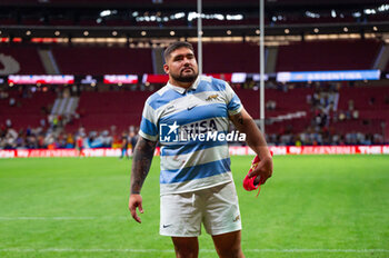 2023-08-26 - Joel Sclavi (Argentina) at the end of the rugby match between national teams of Spain and Argentina (los Pumas) played at Estadio Civitas Metropolitano on August 26, 2023 in Madrid, Spain - RUGBY 2023: SPAIN VS ARGENTINA - TEST MATCH - RUGBY