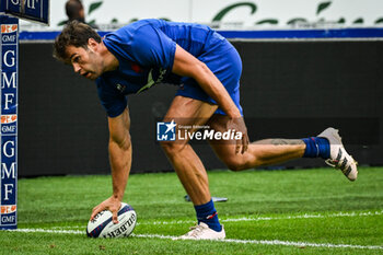 2023-08-27 - Damian PENAUD of France scores his try during the Summer Nations Series 2023, rugby union match between France and Australia on August 27, 2023 at Stade de France in Saint-Denis near Paris, France - RUGBY - SUMMER NATIONS SERIES 2023 - FRANCE V AUSTRALIA - TEST MATCH - RUGBY