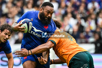 2023-08-27 - Uini ATONIO of France during the Summer Nations Series 2023, rugby union match between France and Australia on August 27, 2023 at Stade de France in Saint-Denis near Paris, France - RUGBY - SUMMER NATIONS SERIES 2023 - FRANCE V AUSTRALIA - TEST MATCH - RUGBY