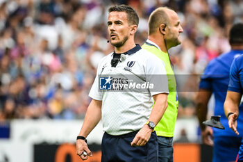 2023-08-27 - Referee Luke PEARCE during the Summer Nations Series 2023, rugby union match between France and Australia on August 27, 2023 at Stade de France in Saint-Denis near Paris, France - RUGBY - SUMMER NATIONS SERIES 2023 - FRANCE V AUSTRALIA - TEST MATCH - RUGBY