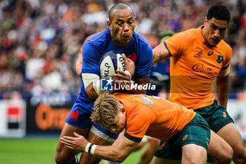 2023-08-27 - Gael FICKOU of France and Tate MCDERMOTT of Australia during the Summer Nations Series 2023, rugby union match between France and Australia on August 27, 2023 at Stade de France in Saint-Denis near Paris, France - RUGBY - SUMMER NATIONS SERIES 2023 - FRANCE V AUSTRALIA - TEST MATCH - RUGBY