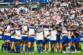 2023-08-27 - Team of France during the Summer Nations Series 2023, rugby union match between France and Australia on August 27, 2023 at Stade de France in Saint-Denis near Paris, France - RUGBY - SUMMER NATIONS SERIES 2023 - FRANCE V AUSTRALIA - TEST MATCH - RUGBY