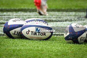 2023-08-27 - Illustration of the Gilbert match balls during the Summer Nations Series 2023, rugby union match between France and Australia on August 27, 2023 at Stade de France in Saint-Denis near Paris, France - RUGBY - SUMMER NATIONS SERIES 2023 - FRANCE V AUSTRALIA - TEST MATCH - RUGBY