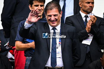 2023-08-27 - French Rugby Federation (FFR) President Florian GRILL during the Summer Nations Series 2023, rugby union match between France and Australia on August 27, 2023 at Stade de France in Saint-Denis near Paris, France - RUGBY - SUMMER NATIONS SERIES 2023 - FRANCE V AUSTRALIA - TEST MATCH - RUGBY