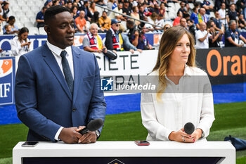 2023-08-27 - Yannick NYANGA and Marjorie MAYANS during the Summer Nations Series 2023, rugby union match between France and Australia on August 27, 2023 at Stade de France in Saint-Denis near Paris, France - RUGBY - SUMMER NATIONS SERIES 2023 - FRANCE V AUSTRALIA - TEST MATCH - RUGBY