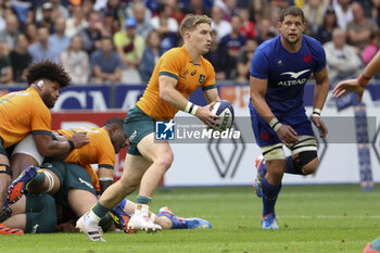 2023-08-28 - Tate McDermott of Australia during the Summer Nations Series 2023, rugby union match between France and Australia on August 27, 2023 at Stade de France in Saint-Denis near Paris, France - RUGBY - SUMMER NATIONS SERIES 2023 - FRANCE V AUSTRALIA - TEST MATCH - RUGBY
