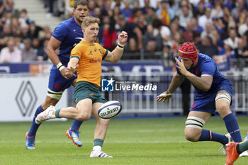 2023-08-28 - Tate McDermott of Australia during the Summer Nations Series 2023, rugby union match between France and Australia on August 27, 2023 at Stade de France in Saint-Denis near Paris, France - RUGBY - SUMMER NATIONS SERIES 2023 - FRANCE V AUSTRALIA - TEST MATCH - RUGBY