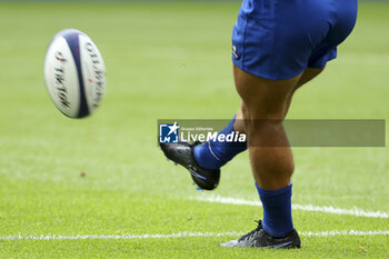2023-08-28 - Gibert official matchball during the Summer Nations Series 2023, rugby union match between France and Australia on August 27, 2023 at Stade de France in Saint-Denis near Paris, France - RUGBY - SUMMER NATIONS SERIES 2023 - FRANCE V AUSTRALIA - TEST MATCH - RUGBY