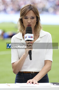 2023-08-28 - Isabelle Ithurburu comments for TF1 the Summer Nations Series 2023, rugby union match between France and Australia on August 27, 2023 at Stade de France in Saint-Denis near Paris, France - RUGBY - SUMMER NATIONS SERIES 2023 - FRANCE V AUSTRALIA - TEST MATCH - RUGBY