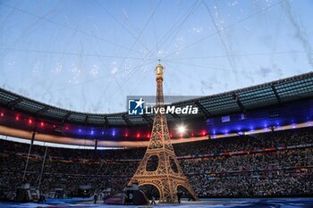 2023-09-08 - General view of the opening ceremony during the World Cup 2023, Pool A rugby union match between France and New Zealand on September 8, 2023 at Stade de France in Saint-Denis near Paris, France - RUGBY - WORLD CUP 2023 - FRANCE V NEW ZEALAND - WORLD CUP - RUGBY