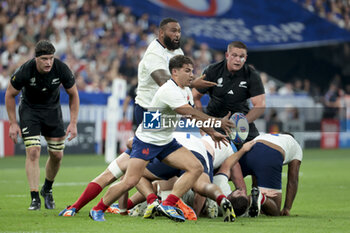 2023-09-08 - Antoine Dupont of France in action during the World Cup 2023, Pool A rugby union match between France and New Zealand on September 8, 2023 at Stade de France in Saint-Denis near Paris, France - RUGBY - WORLD CUP 2023 - FRANCE V NEW ZEALAND - WORLD CUP - RUGBY