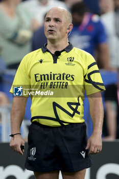 2023-09-08 - Referee Jaco Peyper of South Africa during the World Cup 2023, Pool A rugby union match between France and New Zealand on September 8, 2023 at Stade de France in Saint-Denis near Paris, France - RUGBY - WORLD CUP 2023 - FRANCE V NEW ZEALAND - WORLD CUP - RUGBY