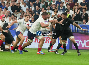 2023-09-08 - Gregory Aldritt and Antoine Dupont of France during the World Cup 2023, Pool A rugby union match between France and New Zealand on September 8, 2023 at Stade de France in Saint-Denis near Paris, France - RUGBY - WORLD CUP 2023 - FRANCE V NEW ZEALAND - WORLD CUP - RUGBY