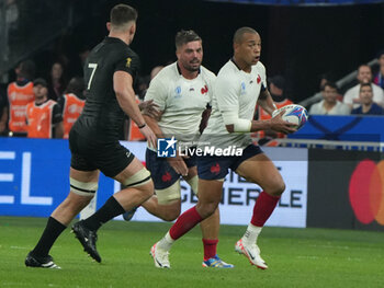 2023-09-08 - Gaël Fickou and Gregory Alldritt of France during the World Cup 2023, Pool A rugby union match between France and New Zealand on September 8, 2023 at Stade de France in Saint-Denis near Paris, France - RUGBY - WORLD CUP 2023 - FRANCE V NEW ZEALAND - WORLD CUP - RUGBY