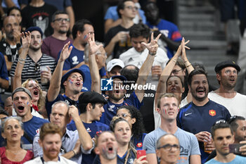 2023-09-08 - Crowd illustration (French fans and supporters in the audience, public) during the Rugby World Cup RWC match between France and New Zealand All Blacks on September 8, 2023 at Stade de France in Saint-Denis near Paris, France. Photo Victor Joly / DPPI - RUGBY - WORLD CUP 2023 - FRANCE V NEW ZEALAND - WORLD CUP - RUGBY