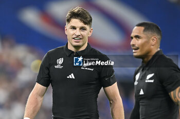 2023-09-08 - Beauden Barrett and Aaron Smith during the Rugby World Cup RWC 2023, Pool A match between France and New Zealand All Blacks on September 8, 2023 at Stade de France in Saint-Denis near Paris, France. Photo Victor Joly / DPPI - RUGBY - WORLD CUP 2023 - FRANCE V NEW ZEALAND - WORLD CUP - RUGBY