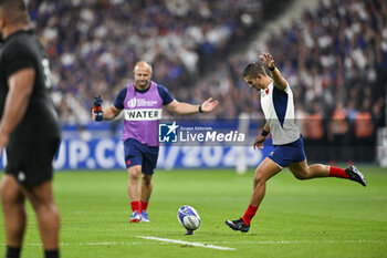 2023-09-08 - Thomas Ramos during the Rugby World Cup RWC 2023 match between France and New Zealand All Blacks on September 8, 2023 at Stade de France in Saint-Denis near Paris, France. Photo Victor Joly / DPPI - RUGBY - WORLD CUP 2023 - FRANCE V NEW ZEALAND - WORLD CUP - RUGBY