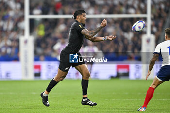 2023-09-08 - Rieko Ioane during the Rugby World Cup RWC 2023 match France VS New Zealand All Blacks on September 8, 2023 at Stade de France, Saint-Denis near Paris, France. Photo Victor Joly / DPPI - RUGBY - WORLD CUP 2023 - FRANCE V NEW ZEALAND - WORLD CUP - RUGBY