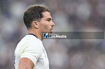 2023-09-08 - Antoine Dupont during the Rugby World Cup RWC 2023 match France VS New Zealand All Blacks on September 8, 2023 at Stade de France, Saint-Denis near Paris, France. Photo Victor Joly / DPPI - RUGBY - WORLD CUP 2023 - FRANCE V NEW ZEALAND - WORLD CUP - RUGBY
