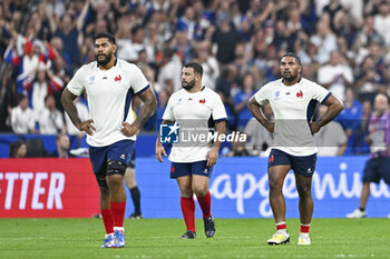 2023-09-08 - Romain Taofifenua and Peato Mauvaka during the Rugby World Cup RWC 2023 match France VS New Zealand All Blacks on September 8, 2023 at Stade de France, Saint-Denis near Paris, France. Photo Victor Joly / DPPI - RUGBY - WORLD CUP 2023 - FRANCE V NEW ZEALAND - WORLD CUP - RUGBY