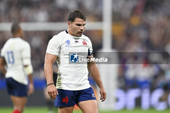 2023-09-08 - Antoine Dupont during the Rugby World Cup RWC 2023 match France VS New Zealand All Blacks on September 8, 2023 at Stade de France, Saint-Denis near Paris, France. Photo Victor Joly / DPPI - RUGBY - WORLD CUP 2023 - FRANCE V NEW ZEALAND - WORLD CUP - RUGBY