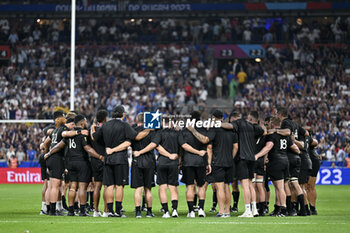 2023-09-08 - Team group NZ during the Rugby World Cup RWC 2023 match France VS New Zealand All Blacks on September 8, 2023 at Stade de France, Saint-Denis near Paris, France. Photo Victor Joly / DPPI - RUGBY - WORLD CUP 2023 - FRANCE V NEW ZEALAND - WORLD CUP - RUGBY