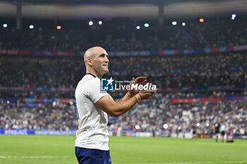 2023-09-08 - Maxime Lucu during the Rugby World Cup RWC 2023, Pool A match between France and New Zealand All Blacks on September 8, 2023 at Stade de France in Saint-Denis near Paris, France. Photo Victor Joly / DPPI - RUGBY - WORLD CUP 2023 - FRANCE V NEW ZEALAND - WORLD CUP - RUGBY