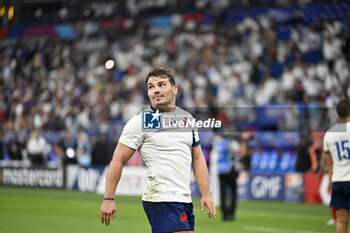 2023-09-08 - Antoine Dupont during the Rugby World Cup RWC 2023, Pool A match between France and New Zealand All Blacks on September 8, 2023 at Stade de France in Saint-Denis near Paris, France. Photo Victor Joly / DPPI - RUGBY - WORLD CUP 2023 - FRANCE V NEW ZEALAND - WORLD CUP - RUGBY