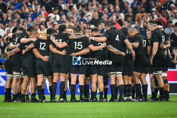 2023-09-08 - Players of New Zealand during the World Cup 2023, Pool A rugby union match between France and New Zealand on September 8, 2023 at Stade de France in Saint-Denis near Paris, France - RUGBY - WORLD CUP 2023 - FRANCE V NEW ZEALAND - WORLD CUP - RUGBY