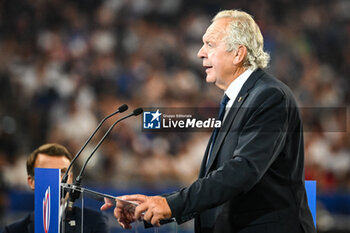 2023-09-08 - President of World Rugby Bill BEAUMONT during the World Cup 2023, Pool A rugby union match between France and New Zealand on September 8, 2023 at Stade de France in Saint-Denis near Paris, France - RUGBY - WORLD CUP 2023 - FRANCE V NEW ZEALAND - WORLD CUP - RUGBY