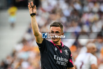 2023-09-09 - Referee Luke PEARCE during the World Cup 2023, Pool C rugby union match between Australia and Georgia on September 9, 2023 at Stade de France in Saint-Denis near Paris, France - RUGBY - WORLD CUP 2023 - AUSTRALIA V GEORGIA - WORLD CUP - RUGBY