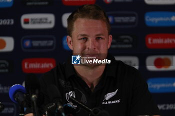 2023-09-02 - Sam CANE Captain of All Blacks New Zealand during the press conference and training session of the New Zealand national team, ahead World Cup 2023 at Gerland near of Lyon on September 02, 2023 in Lyon, France - RUGBY - WORLD CUP 2023 - PRESS CONF AND TRAINING SESSION NEW ZEALAND - WORLD CUP - RUGBY