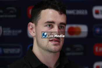2023-09-02 - Will JORDAN of All Blacks New Zealand during the press conference and training session of the New Zealand national team, ahead World Cup 2023 at Gerland near of Lyon on September 02, 2023 in Lyon, France - RUGBY - WORLD CUP 2023 - PRESS CONF AND TRAINING SESSION NEW ZEALAND - WORLD CUP - RUGBY