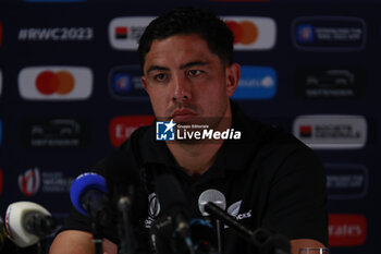 2023-09-02 - Anton LIENERT-BROWN of All Blacks New Zealand during the press conference and training session of the New Zealand national team, ahead World Cup 2023 at Gerland near of Lyon on September 02, 2023 in Lyon, France - RUGBY - WORLD CUP 2023 - PRESS CONF AND TRAINING SESSION NEW ZEALAND - WORLD CUP - RUGBY