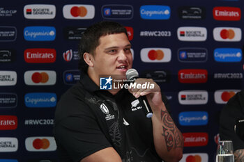 2023-09-02 - Tamaiti WILLIAMS of All Blacks New Zealand during the press conference and training session of the New Zealand national team, ahead World Cup 2023 at Gerland near of Lyon on September 02, 2023 in Lyon, France - RUGBY - WORLD CUP 2023 - PRESS CONF AND TRAINING SESSION NEW ZEALAND - WORLD CUP - RUGBY