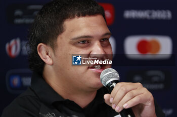 2023-09-02 - Tamaiti WILLIAMS of All Blacks New Zealand during the press conference and training session of the New Zealand national team, ahead World Cup 2023 at Gerland near of Lyon on September 02, 2023 in Lyon, France - RUGBY - WORLD CUP 2023 - PRESS CONF AND TRAINING SESSION NEW ZEALAND - WORLD CUP - RUGBY