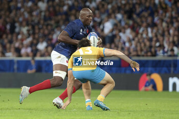 2023-09-14 - Sekou Macalou of France during the World Cup 2023, Pool A rugby union match between France and Uruguay on September 14, 2023 at Pierre Mauroy stadium in Villeneuve-d'Ascq near Lille, France - RUGBY - WORLD CUP 2023 - FRANCE V URUGUAY - WORLD CUP - RUGBY
