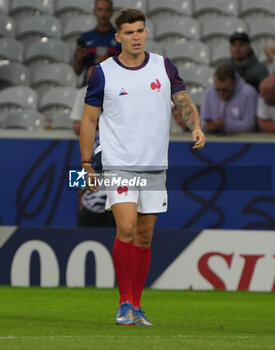 2023-09-14 - Matthieu Jalibert of France during the World Cup 2023, Pool A rugby union match between France and Uruguay on September 14, 2023 at Pierre Mauroy stadium in Villeneuve-d'Ascq near Lille, France - RUGBY - WORLD CUP 2023 - FRANCE V URUGUAY - WORLD CUP - RUGBY