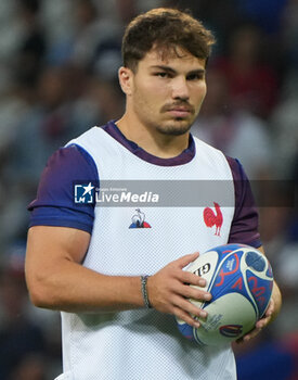 2023-09-14 - Antoine Dupont of France during the World Cup 2023, Pool A rugby union match between France and Uruguay on September 14, 2023 at Pierre Mauroy stadium in Villeneuve-d'Ascq near Lille, France - RUGBY - WORLD CUP 2023 - FRANCE V URUGUAY - WORLD CUP - RUGBY