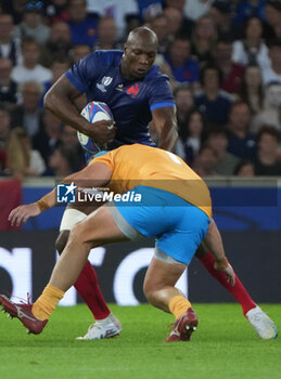 2023-09-14 - Cameron WOKI of France during the World Cup 2023, Pool A rugby union match between France and Uruguay on September 14, 2023 at Pierre Mauroy stadium in Villeneuve-d'Ascq near Lille, France - RUGBY - WORLD CUP 2023 - FRANCE V URUGUAY - WORLD CUP - RUGBY