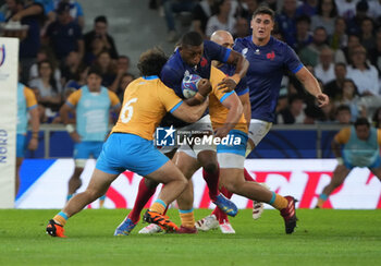 2023-09-14 - Cameron WOKI and Paul BOUDEHENT of France during the World Cup 2023, Pool A rugby union match between France and Uruguay on September 14, 2023 at Pierre Mauroy stadium in Villeneuve-d'Ascq near Lille, France - RUGBY - WORLD CUP 2023 - FRANCE V URUGUAY - WORLD CUP - RUGBY
