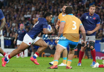 2023-09-14 - Yoram MOEFANA of France during the World Cup 2023, Pool A rugby union match between France and Uruguay on September 14, 2023 at Pierre Mauroy stadium in Villeneuve-d'Ascq near Lille, France - RUGBY - WORLD CUP 2023 - FRANCE V URUGUAY - WORLD CUP - RUGBY