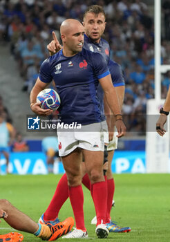 2023-09-14 - Maxime LUCU and Anthony JELONCH of France during the World Cup 2023, Pool A rugby union match between France and Uruguay on September 14, 2023 at Pierre Mauroy stadium in Villeneuve-d'Ascq near Lille, France - RUGBY - WORLD CUP 2023 - FRANCE V URUGUAY - WORLD CUP - RUGBY