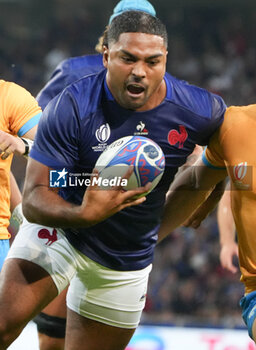 2023-09-14 - Péato MAUVAKA of France during the World Cup 2023, Pool A rugby union match between France and Uruguay on September 14, 2023 at Pierre Mauroy stadium in Villeneuve-d'Ascq near Lille, France - RUGBY - WORLD CUP 2023 - FRANCE V URUGUAY - WORLD CUP - RUGBY