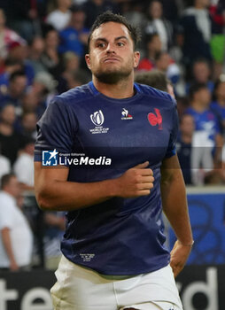 2023-09-14 - Arthur VINCENT of France during the World Cup , Pool A rugby union match between France and Uruguay on September 14, 2023 at Pierre Mauroy stadium in Villeneuve-d'Ascq near Lille, France - RUGBY - WORLD CUP 2023 - FRANCE V URUGUAY - WORLD CUP - RUGBY