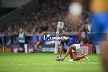 2023-09-14 - Melvyn Jaminet during the Rugby union World Cup RWC 2023, Pool A match between France and Uruguay at Stade Pierre Mauroy on September 14, 2023 in Lille, France. Photo Victor Joly / DPPI - RUGBY - WORLD CUP 2023 - FRANCE V URUGUAY - WORLD CUP - RUGBY