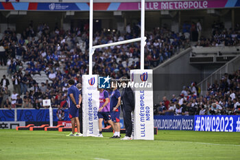 2023-09-14 - Coach Fabien Galthie during the Rugby union World Cup RWC 2023, Pool A match between France and Uruguay at Stade Pierre Mauroy on September 14, 2023 in Lille, France. Photo Victor Joly / DPPI - RUGBY - WORLD CUP 2023 - FRANCE V URUGUAY - WORLD CUP - RUGBY