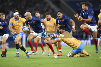 2023-09-14 - Maxime Lucu during the Rugby union World Cup RWC 2023, Pool A match between France and Uruguay at Stade Pierre Mauroy on September 14, 2023 in Lille, France. Photo Victor Joly / DPPI - RUGBY - WORLD CUP 2023 - FRANCE V URUGUAY - WORLD CUP - RUGBY