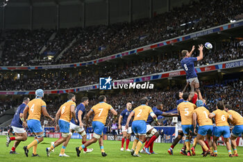 2023-09-14 - Anthony Jelonch during a touch during the Rugby union World Cup RWC 2023, Pool A match between France and Uruguay at Stade Pierre Mauroy on September 14, 2023 in Lille, France. Photo Victor Joly / DPPI - RUGBY - WORLD CUP 2023 - FRANCE V URUGUAY - WORLD CUP - RUGBY